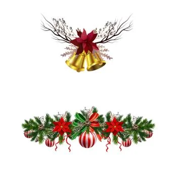 Christmas elements for your designs 스톡 일러스트