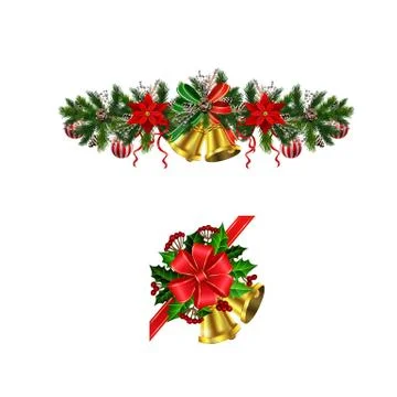 Christmas elements for your designs Stock Illustration