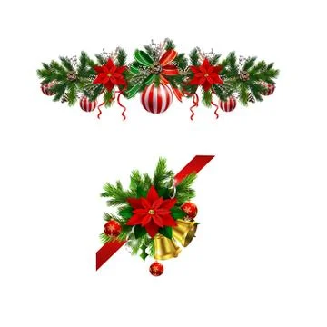 Christmas elements for your designs 스톡 일러스트