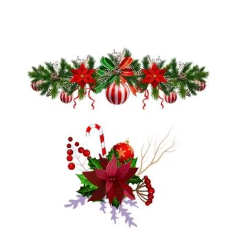 Christmas elements for your designs Stock Illustration