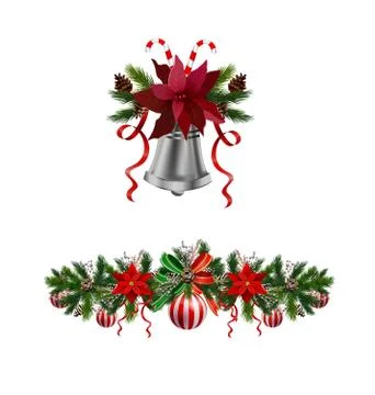Christmas elements for your designs Stock Illustration