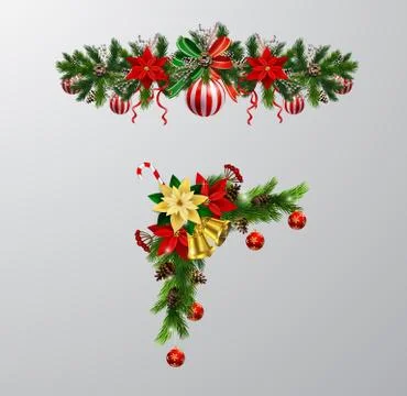 Christmas elements for your designs Stock Illustration