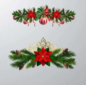 Christmas elements for your designs Stock Illustration