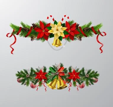 Christmas elements for your designs Stock Illustration