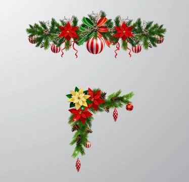 Christmas elements for your designs Stock Illustration