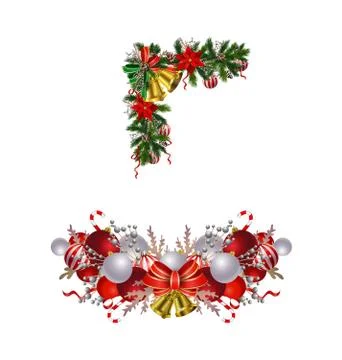 Christmas elements for your designs 스톡 일러스트