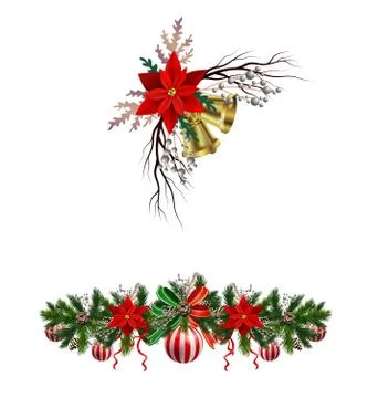 Christmas elements for your designs Stock Illustration