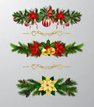 Christmas elements for your designs 库存插图