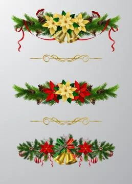 Christmas elements for your designs Stock Illustration