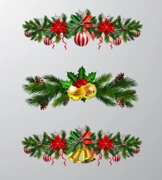 Christmas elements for your designs Stock Illustration