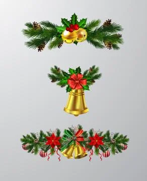 Christmas elements for your designs 스톡 일러스트