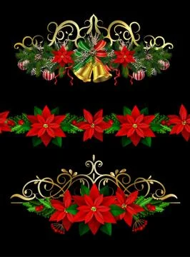 Christmas elements for your designs 스톡 일러스트