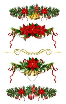 Christmas elements for your designs Stock Illustration