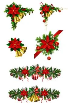 Christmas elements for your designs Stock Illustration