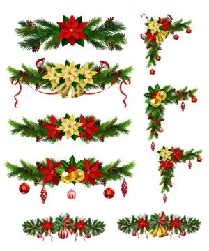 Christmas elements for your designs Stock Illustration