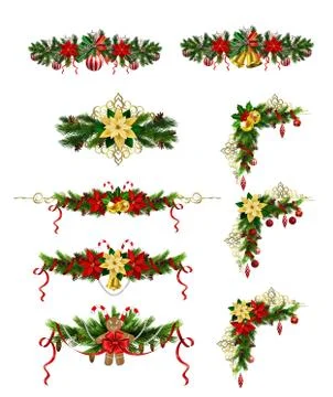 Christmas elements for your designs Stock Illustration