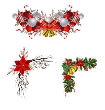 Christmas elements for your designs 스톡 일러스트