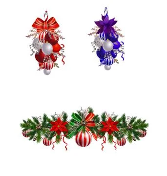 Christmas elements for your designs Stock Illustration