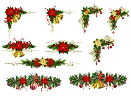 Christmas elements for your designs Stock Illustration