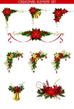 Christmas elements for your designs Stock Illustration