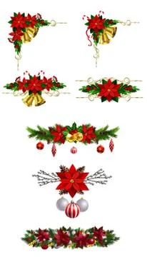 Christmas elements for your designs 스톡 일러스트