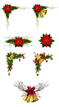 Christmas elements for your designs Stock Illustration