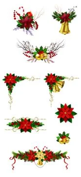 Christmas elements for your designs Stock Illustration