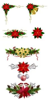 Christmas elements for your designs Stock Illustration