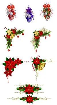 Christmas elements for your designs Stock Illustration