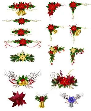 Christmas elements for your designs Stock Illustration