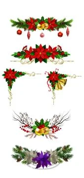 Christmas elements for your designs Stock Illustration