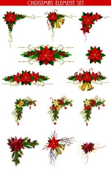 Christmas elements for your designs Stock Illustration