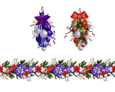 Christmas elements for your designs 库存插图