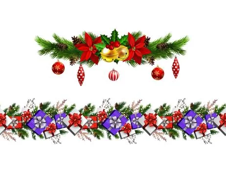 Christmas elements for your designs 库存插图