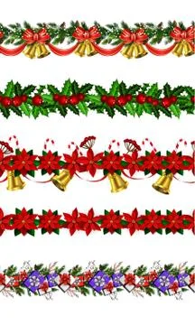 Christmas elements for your designs Illustrazione stock