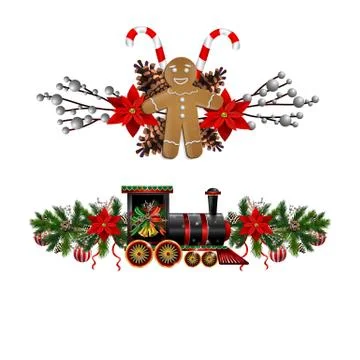 Christmas elements for your designs 스톡 일러스트