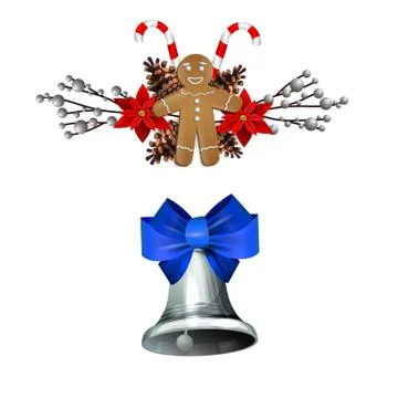 Christmas elements for your designs Illustrazione stock