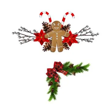 Christmas elements for your designs 库存插图