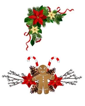 Christmas elements for your designs Stockillustratie