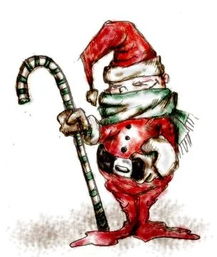 Christmas elf Illustrazione stock