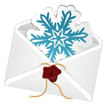 Christmas Email Stock Illustration