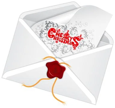 Christmas Email Stock Illustration