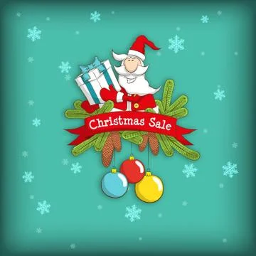 Christmas emblem Stock Illustration