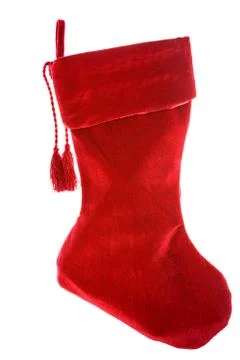 Christmas: Empty Christmas Stocking Stock Photos