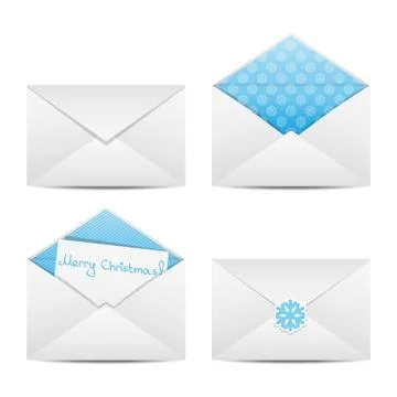 Christmas envelope Stock Illustration