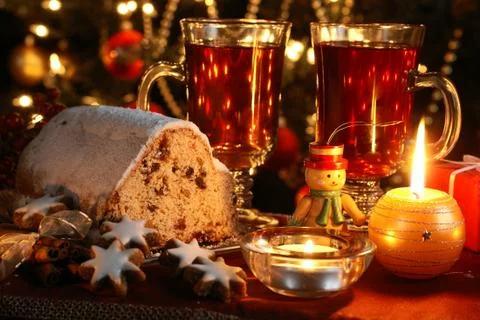 Christmas evening Stock Photos