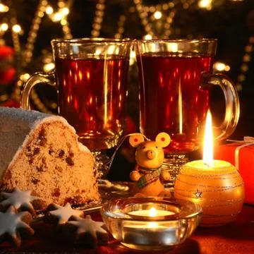 Christmas evening Stock Photos