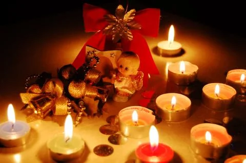 Christmas evening Stock Photos