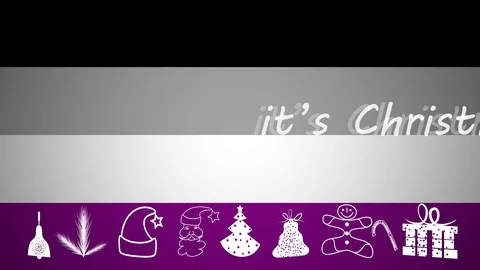 Christmas For Everybody Horizontal Scroll Seamless Loop Asexual Flag Vignette Stock-Footage 99685913