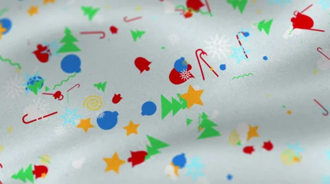 Christmas Fabric Background light1 Video stock 32728146